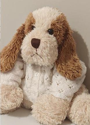 Vintage littlewoods lucy brown cream beagle dog soft plush toy, вінтажна іграшка собака