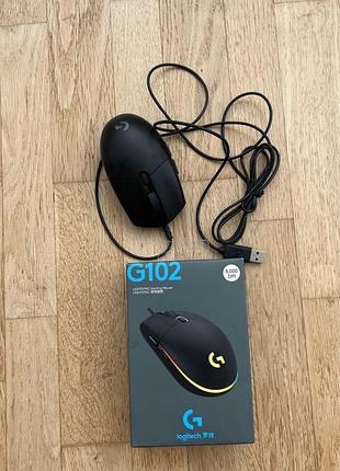 Продам ігрову миш logitech g102 lightsync чорного кольору 7