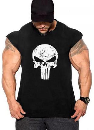 Футболка мужская "punisher" черная l