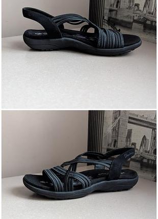 Сандалии босоножки skechers reggae slim simply stretch (наш 37) новые женские черные 3