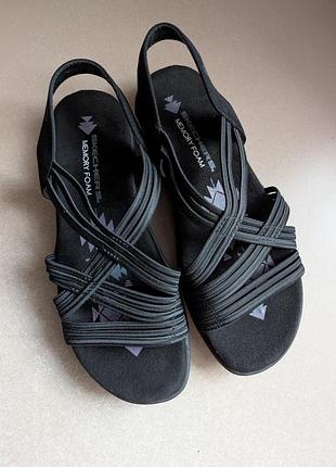 Сандалии босоножки skechers reggae slim simply stretch (наш 37) новые женские черные 7