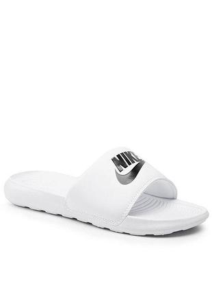 Шльопанці nike victori one shower slide white black (арт. cn9675-100) 41 (26 см)
