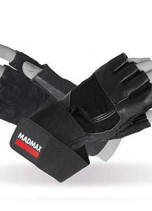 Рукавички для фітнесу mad max professional exclusive mfg 269, black - l