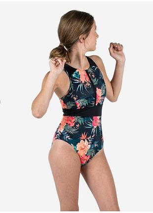 Дівчачий цільний купальний decathlon на 10-11 років