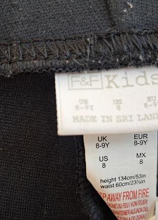 Плотные лосины с вышивкой f&f  8-9л 3