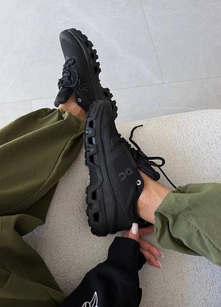 Кросівки on cloudrock  waterproof full black 6