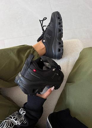 Кросівки on cloudrock  waterproof full black 7