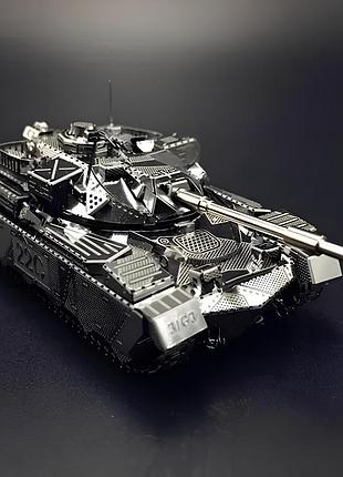 Металевий конструктор танк chieftain mk50 1:100. металева збірна 3d модель танка. 3d пазл танк chieftain mk50