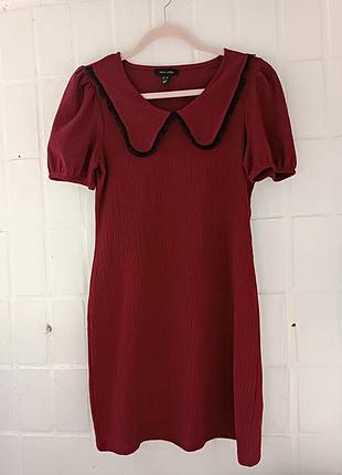 Великолепное женское платье бордового цвета новым new look