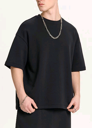 Футболка свободного кроя boxy fit lc waikiki s6lo64z8-cvl new black р.m