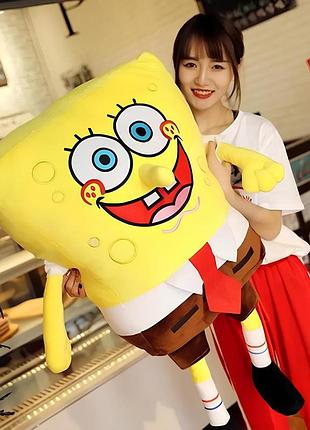 М’яка іграшка губка боб resteq — плюшева іграшка sponge bob square pants, 55 см