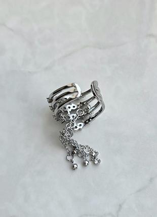 Каблучка silver crysrals starfall 8