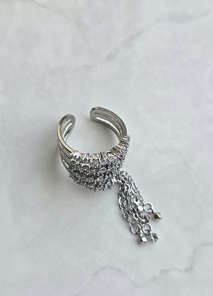 Каблучка silver crysrals starfall 6