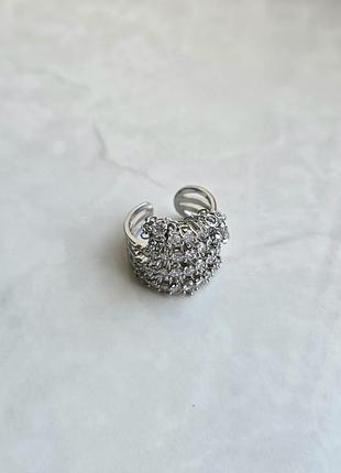 Каблучка silver crysrals starfall 7