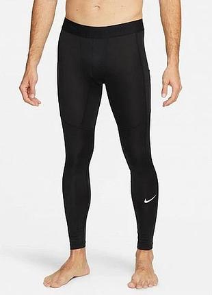 Термоштаны мужские nike pro men's dri-fit fitness tights (арт. fb7952-010)