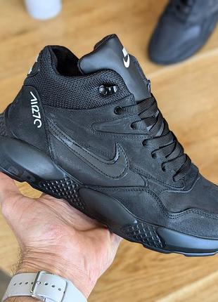 Зимние мужские кроссовки ботинки nike кожа топ якість , ботинки мужские теплые 41