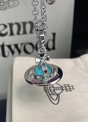 Vivienne westwood tiny orb aquamarine