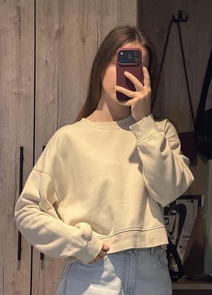 Світшот бежевий zara