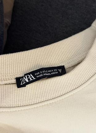 Світшот бежевий zara 4