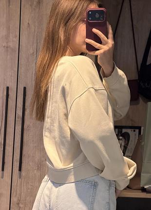 Світшот бежевий zara 3