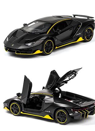 Модель автомобиля lamborghini centenario lp770 1:32 — металлическая инерционная машинка с фарами и звуком