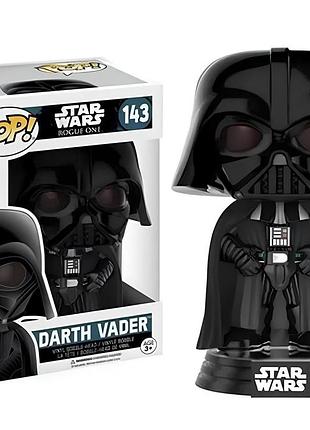 Фігурка дарт вейдер funko pop — колекційна вінілова фігурка funko pop star wars 143 у подарунковій коробці, 10 см