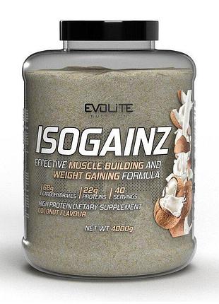 Гейнер evolite nutrition isogainz, 4 кг - кокос