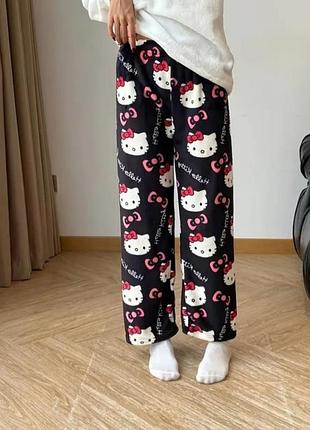 Пижамные штаны hello kitty 🖤