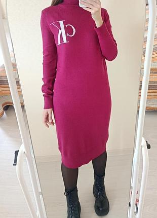 Вовняна сукня светр calvin klein