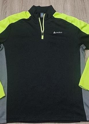 Спортивная термокофта odlo midlayer 1/2 zip | размер xl