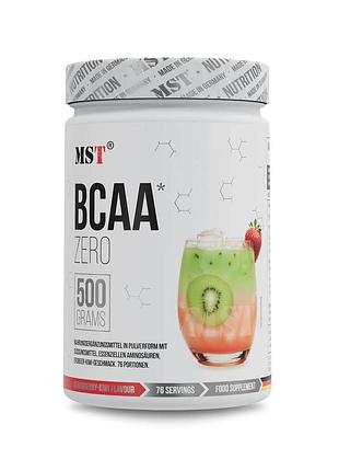 Аминокислоты mst nutrition bcaa zero, 500 грамм - киви-клубника