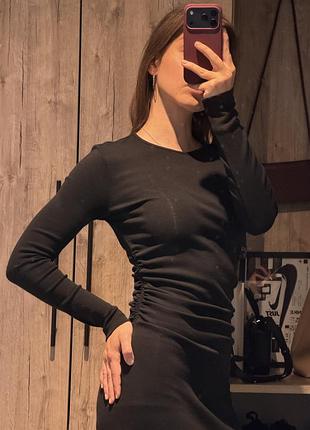 Zara | сукня міді | приталена сукня