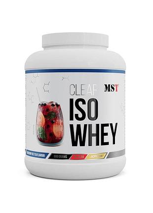 Протеїн mst nutrition clear iso whey, 900 грам - чорничний чай