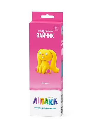 Набор пластилина липака – пушистые любимцы: зайчик