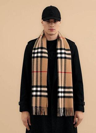 Кашеміровий шарф burberry classic check / шарф барбері кашемір