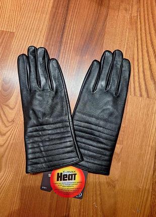 Кожаные перчатки бренда denver hayes с утеплителем t-max heat размера l/g (large/grand)