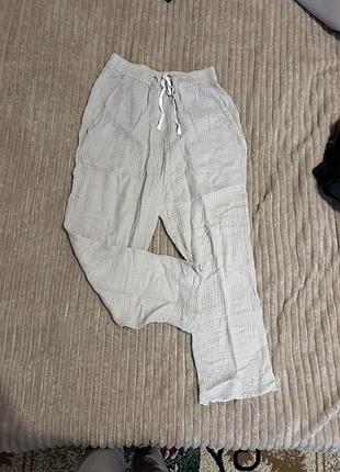 Штани літні zara з котону