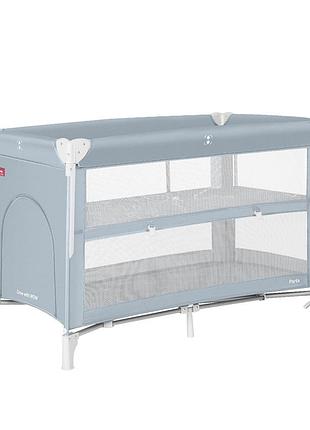 Манеж carrello porta crl-18103 з другим дном ash grey