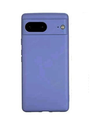 Силіконовий чохол для google pixel 8 (з мікрофіброю всередині) лавандовий-сірий