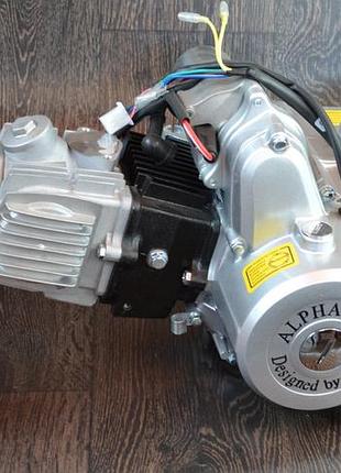 Двигатель delta/alpha/viper active-110cc (механика, чугунный цилиндр) для мопедов: альфа + подарок аккумулятор