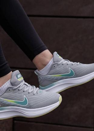 Женские кроссовки nike zoom winflo серые легкие летние кроссы сетка найк зум винфло стильная обувь на лето 38