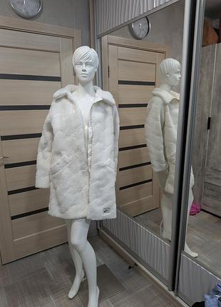 Nike довге жіноче пальто teddy / sherpa, розмір s