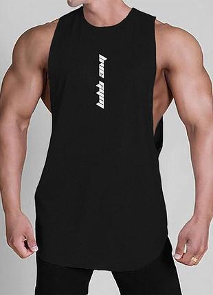 Безрукавка мужская майка "love gym" черная