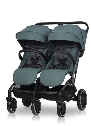 Коляска прогулочная для двойни easy-go echo 2024 зелений