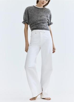 Джинси h&m wide high waist jeans