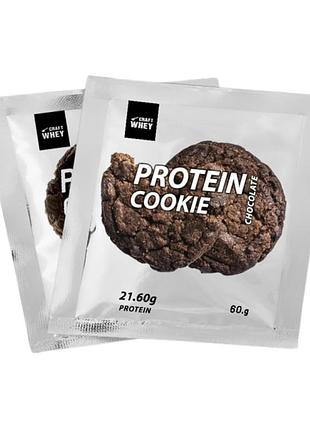 Протеиновое печенье, шоколад, craft whey, 60 г, для спортивного рациона.