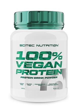 Веганський протеїн scitec nutrition 100% vegan protein, 1 кг - шоколад