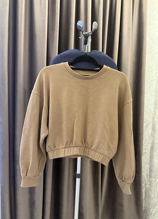 Світшот zara , розмір s, колір мокко