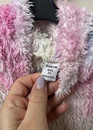 Плюшева кофта з капюшоном shein 7 років 4