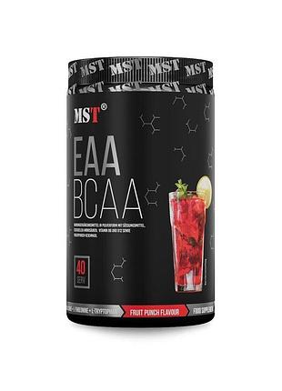 Амінокислота mst nutrition bcaa eaa zero, 520 грам - фруктовий пунш